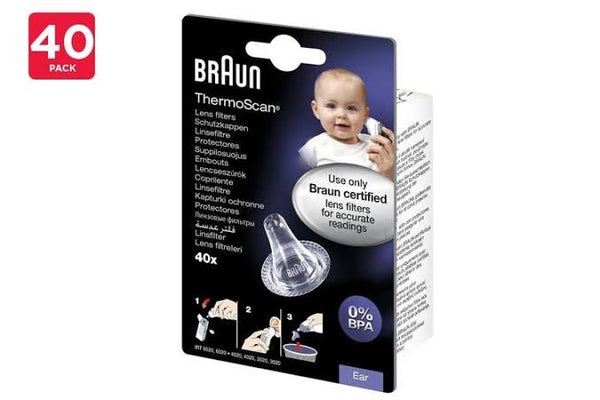 Braun Thermoscan Thermometer Lens Filters (40 Pack)